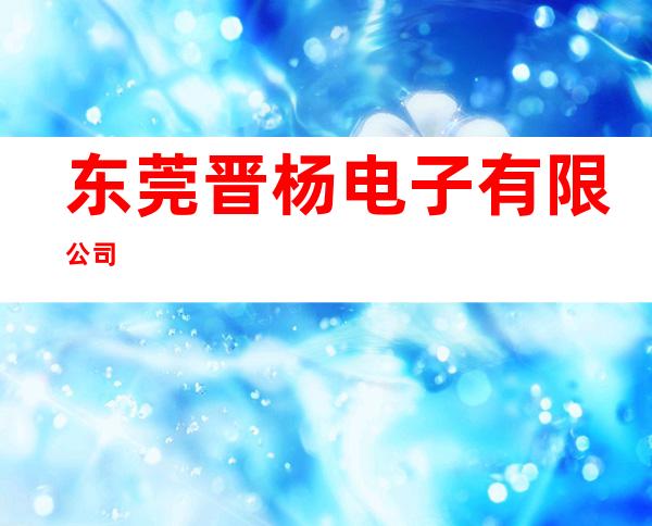 东莞晋杨电子有限公司