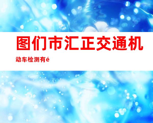 图们市汇正交通机动车检测有限公司