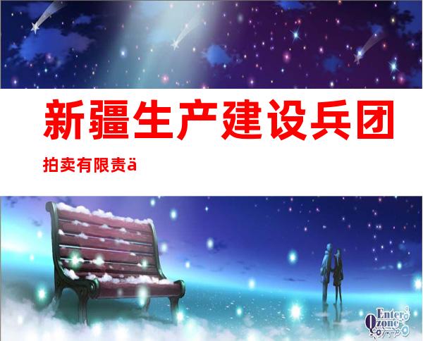 新疆生产建设兵团拍卖有限责任公司